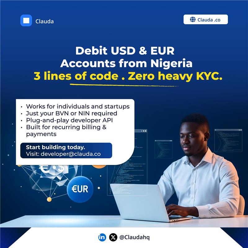 Clauda's Direct Debit APIs for the USA, EU, and UK